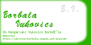 borbala vukovics business card